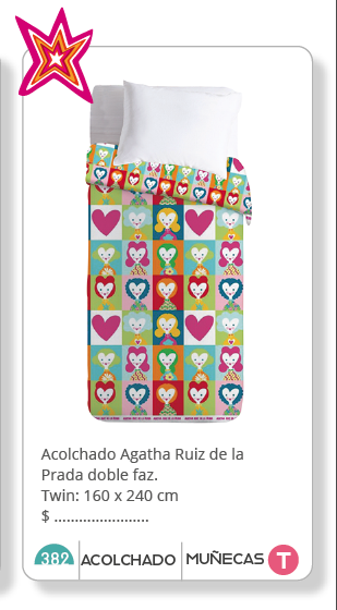Acolchado línea Agatha Ruiz De La Prada | MUÑECAS