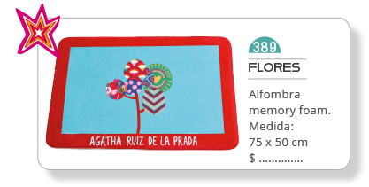 Alfombra licencia Agatha Ruiz De La Prada | FLORES